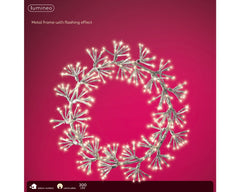 Lumineo LED Silver Frame With Warm White Lights 300 LEDs