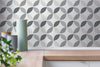 d-c-fix® Self Adhesive Wall Tiles 6 Piece 0.53sq Solid Concrete