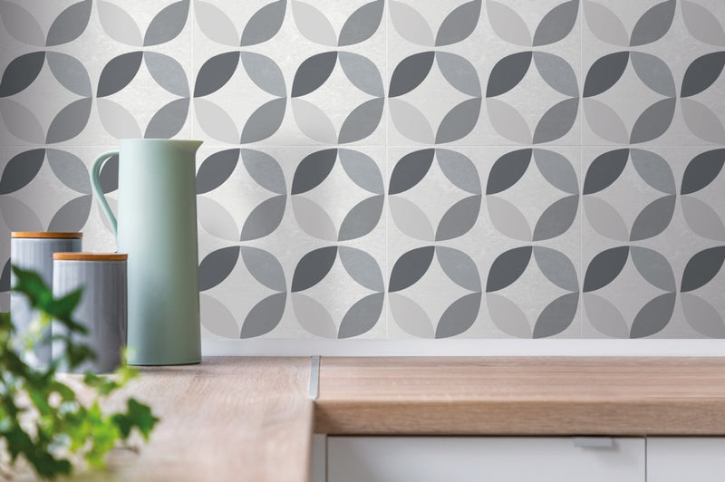 d-c-fix® Self Adhesive Wall Tiles 6 Piece 0.53sq Solid Concrete