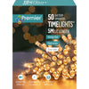 Premier 50 LED Multi Action Battery Operated TIMELIGHTS™ Vintage Gold/Clear Cable