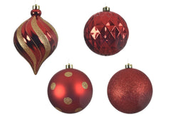 Kaemingk Shatterproof Baubles 15cm Assorted Christmas Tree Ornaments Decor