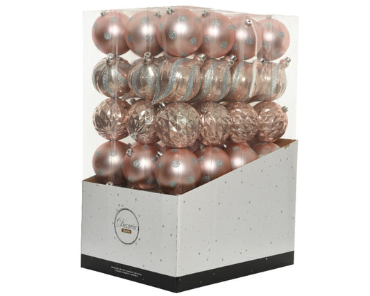 Kaemingk Shatterproof Baubles 15cm Silver/Coloured Pack 6