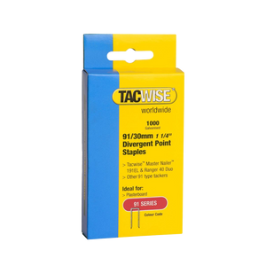 Tacwise Tacker Staples (91) 30mm