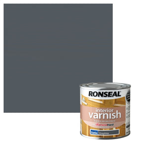 Ronseal Interior Varnish Satin 250ml Graphite