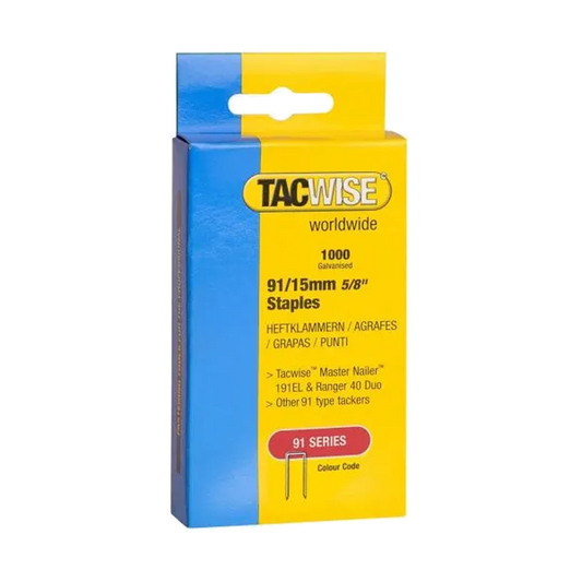 Tacwise Tacker Staples (91) 15mm