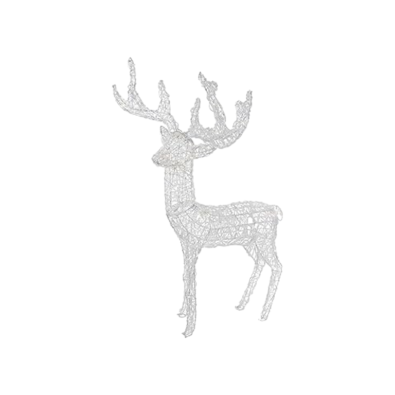 Kaemingk LED Outdoor Acrylic Reindeer 90cm Warm White