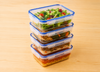 Plastic Food Storage Container & Lid Takeaway Microwave Freezer Safe Storage Boxes