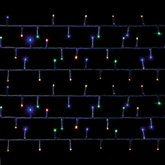 Premier 5000 LED Multi Action Treebrights With Timer Multi Coloured /Green Cable