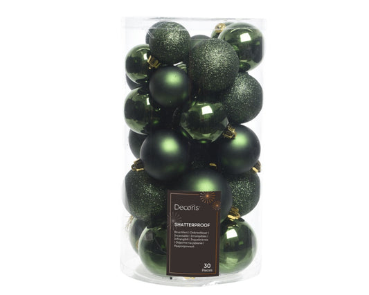 Kaemingk Shatterproof Bauble Pine Green 6cm