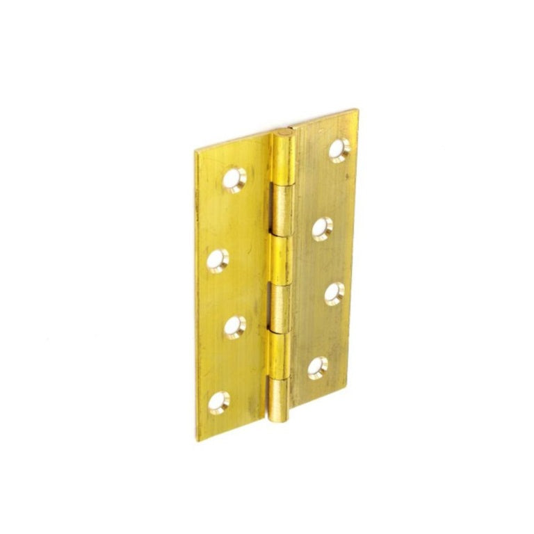 Securit Brass Butt Hinges Self Colour (Pair) 75mm
