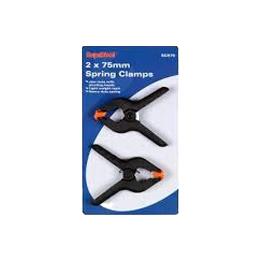 SupaTool Spring Clamps 2 x 75mm