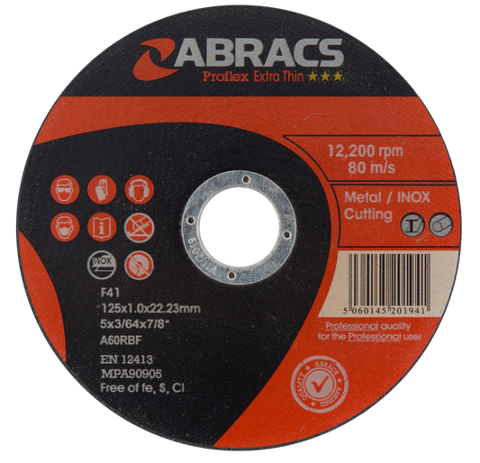 Abracs Proflex Extra Thin Cutting Disc 125mm