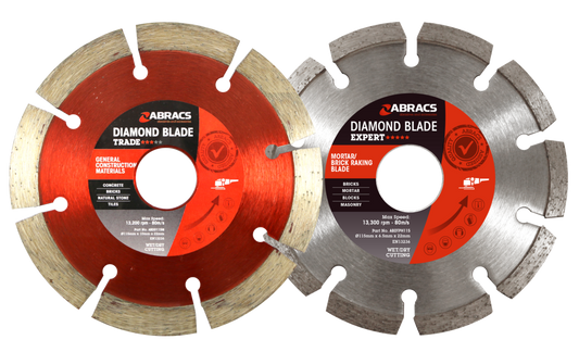 Abracs Mortar & GCM Blade Twin Pack 115mm