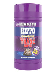 Hippo Heavy Duty Trade Wipes Reusable Tub Pack of 80
