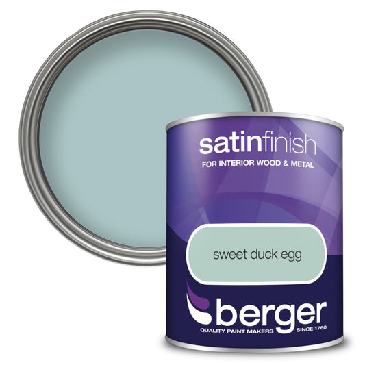 Berger Satin Finish 750ml Sweet Duck Egg