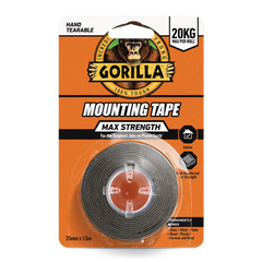 Gorilla Max Strength Mounting Tape 1.5m Black