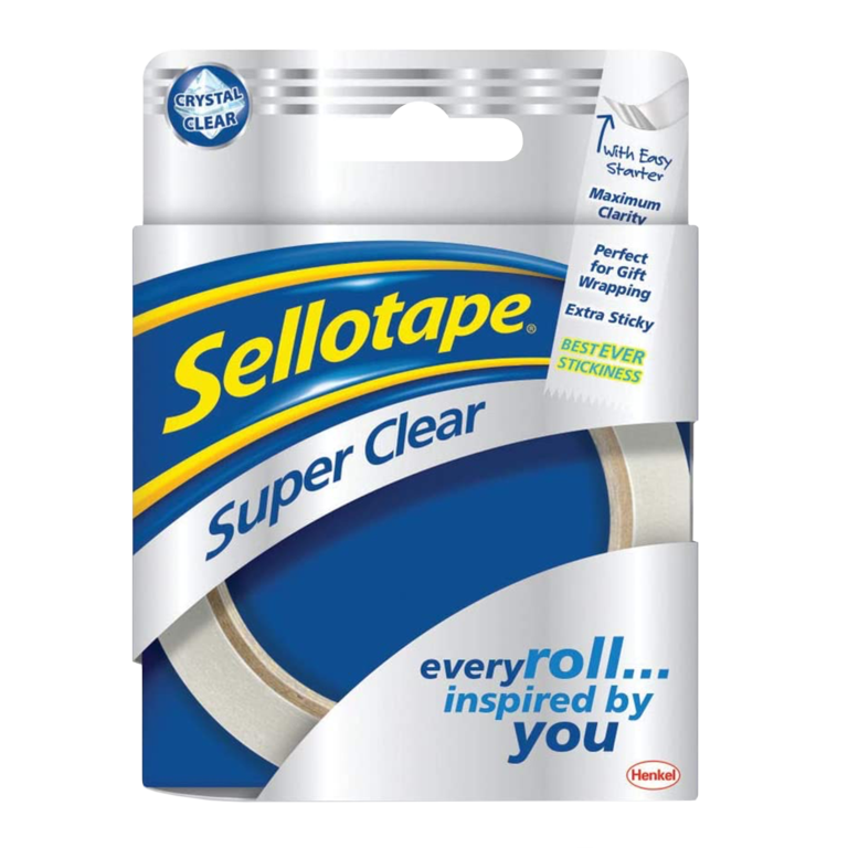 Sellotape Super Clear Roll 24mm x 50m