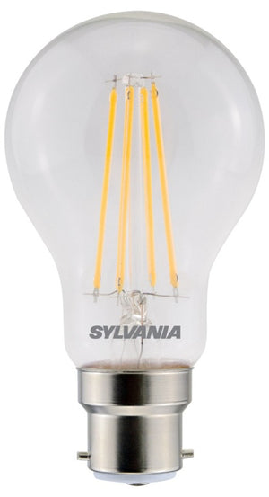 Sylvania Retro GLS Lamp Clear B22 806 Lumen Warm White
