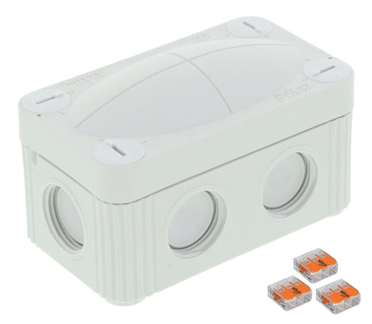 Wiska Combi 206/3XWAGO Junction Box IP66/67 Black