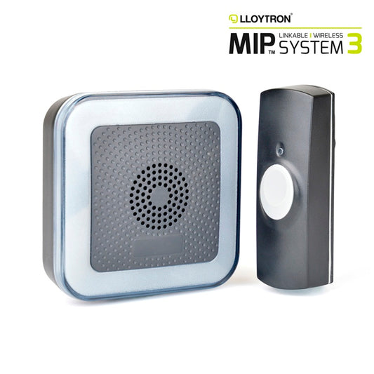 Lloytron Hearing Impaired Door Chime Kit 200m Black