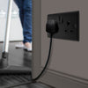 BG Double Switched Power Socket Matt Black 13a