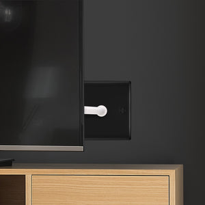 BG Single Socket For TV Aerial Connection Matt Black
