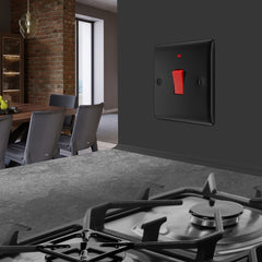 BG Square Cooker Control Unit 45a Matt Black