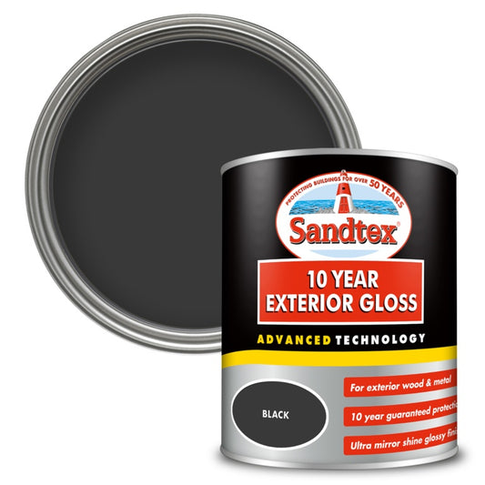 Sandtex 10 Year Exterior Gloss 750ml Black