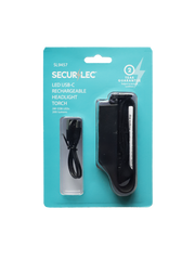 Securlec Rechargeable Headlight Torch 400mah 3w Cob LEDs