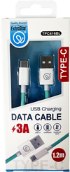 Extrastar Type C Charging Data Cable 1.2m Black