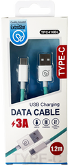 Extrastar Type C Charging Data Cable 1.2m Black