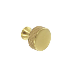 Smiths Architectural Solid Brass Knurled Knob 32mm Satin Brass