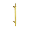 Smiths Architectural Linear Knurled Handle 128mm Satin Brass