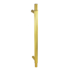 Smiths Architectural Linear Knurled Handle 192mm Satin Brass