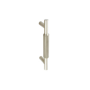 Smiths Architectural Solid Brass Knurled Handle 96mm Satin Nickel