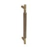 Smiths Architectural Solid Brass Knurled Handle 160mm Antique Brass
