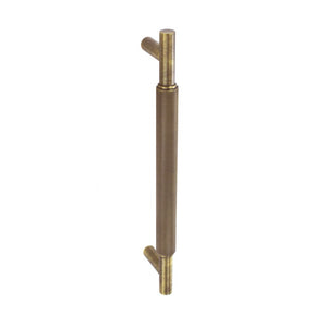 Smiths Architectural Solid Brass Knurled Handle 160mm Antique Brass