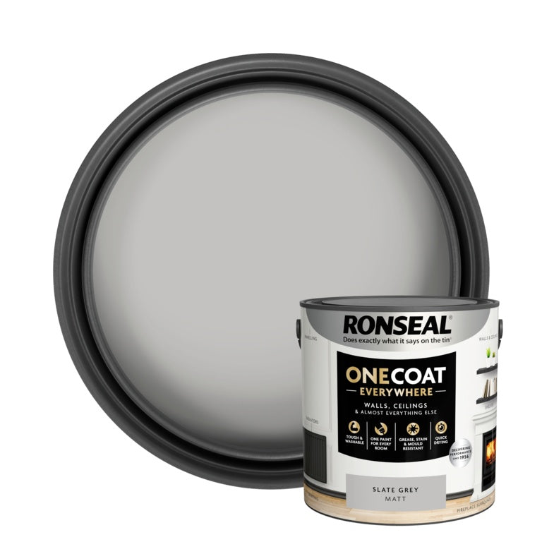 Ronseal One Coat Everywhere Matt Paint 2.5L Midnight Sky