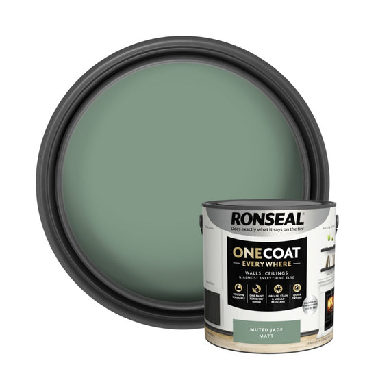 Ronseal One Coat Everywhere Matt  Paint 2.5L Muted Jade