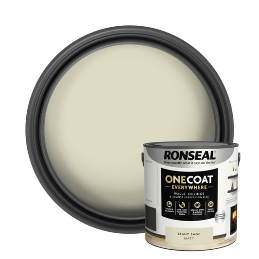 Ronseal One Coat Everywhere Matt  Paint 2.5L Muted Jade