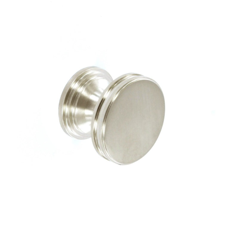 Smiths Architectural Grooved Stepped Knob 40mm Satin Nickel