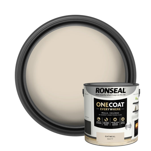 Ronseal One Coat Everywhere Matt  Paint 2.5L Oatmeal