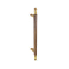 Smiths Architectural Linear Knurled Handle 128mm Antique Brass
