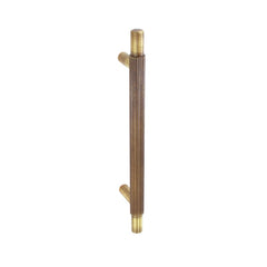 Smiths Architectural Linear Knurled Handle 128mm Antique Brass