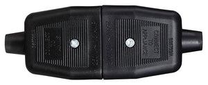 Masterplug 10 Amp 3 Pin Heavy Duty N/Rev Connector Black