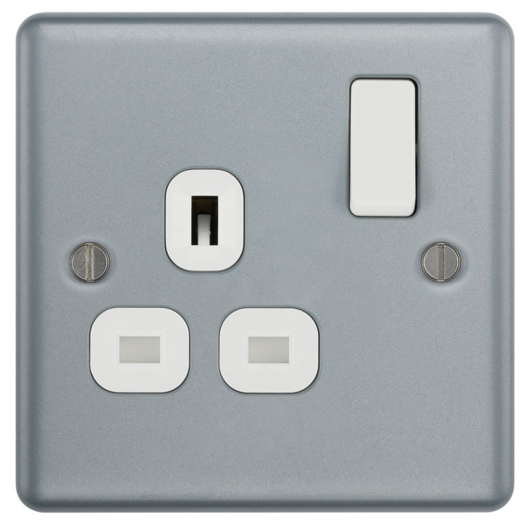 Masterplug Metal Clad Single Power Socket 13a