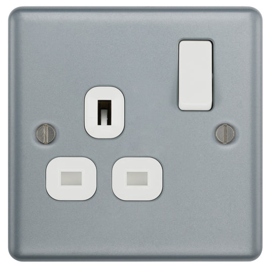 Masterplug Metal Clad Single Power Socket 13a