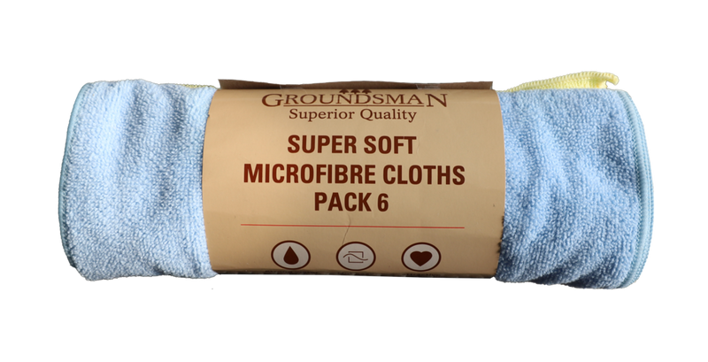 Groundsman Super Soft Microfibre Cloths 40 x 30cm Pack 3