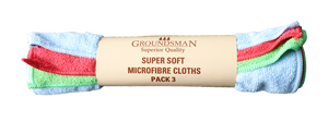 Groundsman Super Soft Microfibre Cloths 40 x 30cm Pack 3
