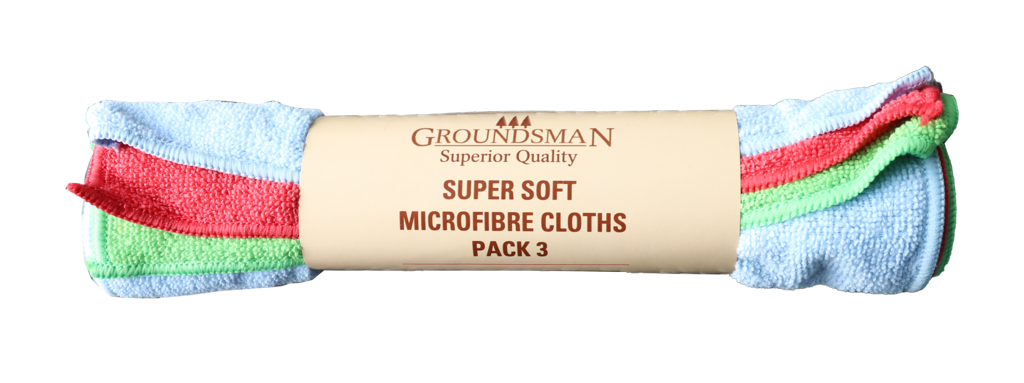 Groundsman Super Soft Microfibre Cloths 40 x 30cm Pack 3